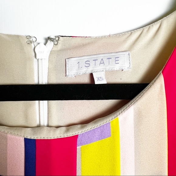 1. State - Color Block Tank Dress - Sz. XS‎ - Picture 3 of 5